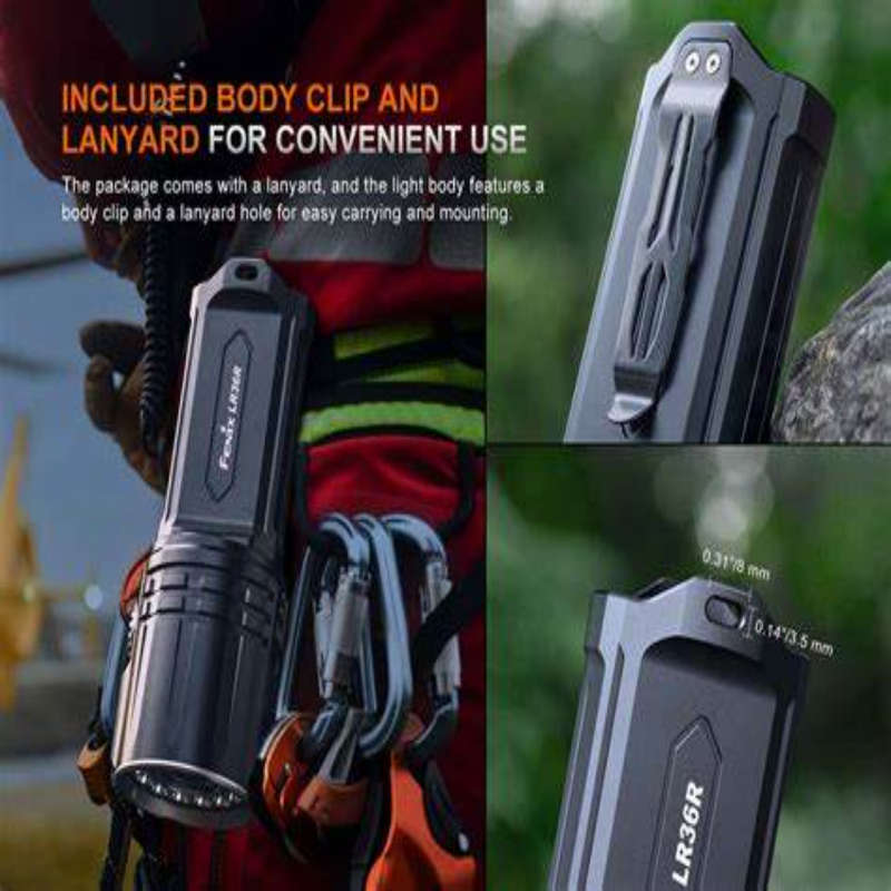 FENIX LR36R WHITE LASER FLASHLIGHT WITH 10,000 LUMEN FLOODLIGHT