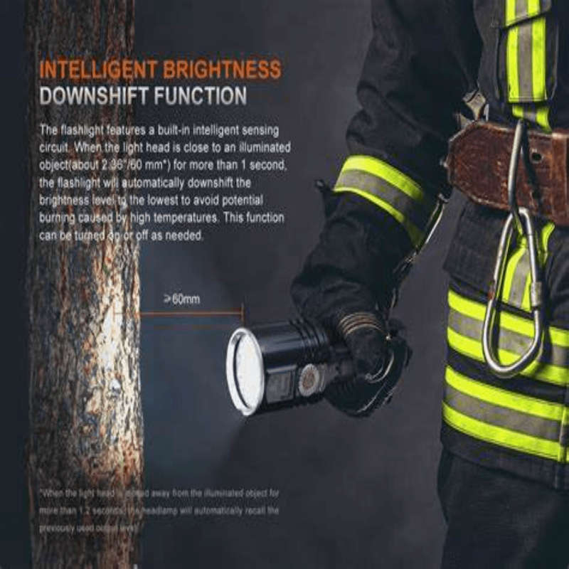 FENIX LR36R WHITE LASER FLASHLIGHT WITH 10,000 LUMEN FLOODLIGHT