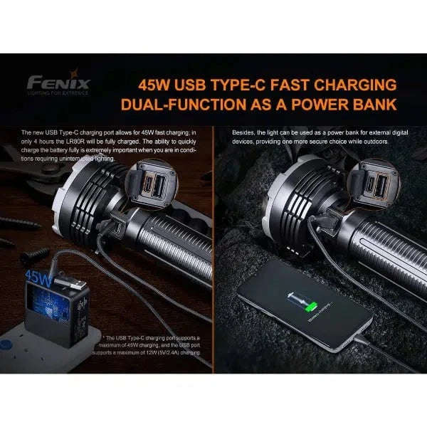 Fenix LR80R LED Flashlight 18 000 Lumen