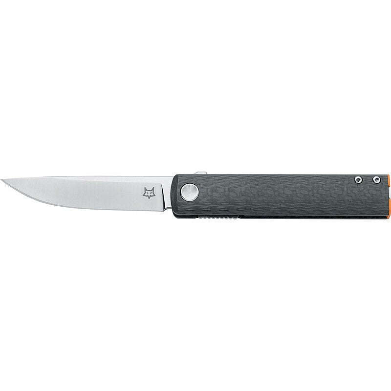 FOX CHNOPS FOLDING KNIFE STAINLESS STEEL M390 PVD BLADE, CARBON FIBRE 3K HANDLE FX-543 CFBR
