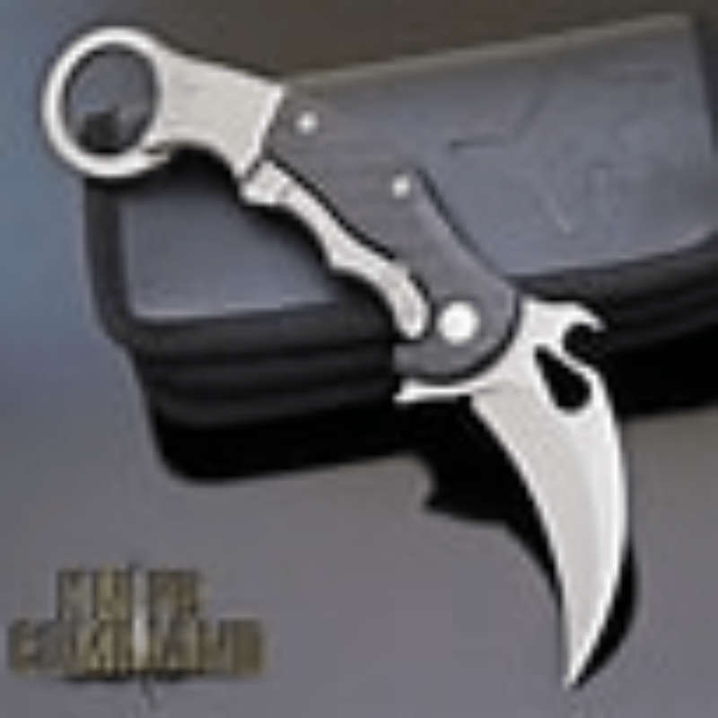 FOX KARAMBIT FRAME LOCK WITH CARBON FIBRE HANDLE BEAD BLASTED Knife FX-599TICS