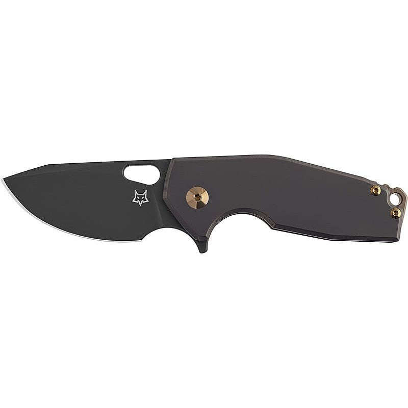FOX/VOX SURU FOLDING KNIFE. BLADE  STAINLESS  STEEL  M390,TITANIUM - FX-526 TI BB