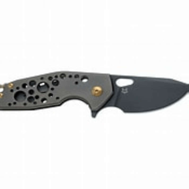 FOX/VOX SURU FOLDING KNIFE. BLADE  STAINLESS  STEEL  M390,TITANIUM - FX-526 TI BB