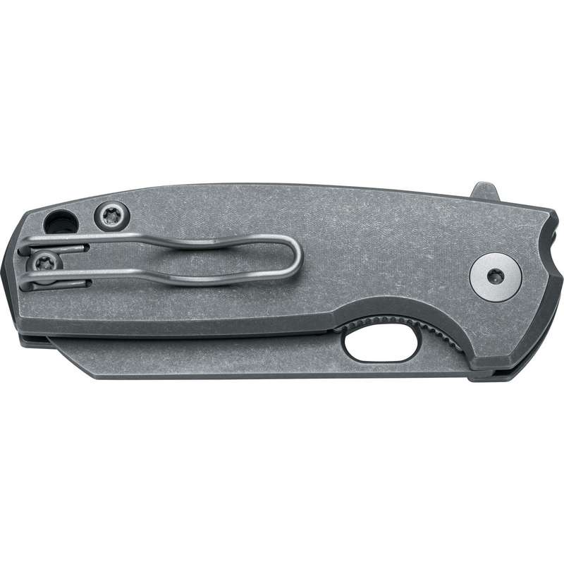 FX-608 TI FOX/VOX BABY CORE FOLDING KNIFE - M390 ACID STONEWASHED BLADE