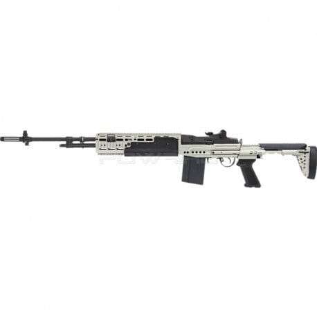 G&G M14 GR14 Ebr Long Etu - Silver Airsoft Rifle