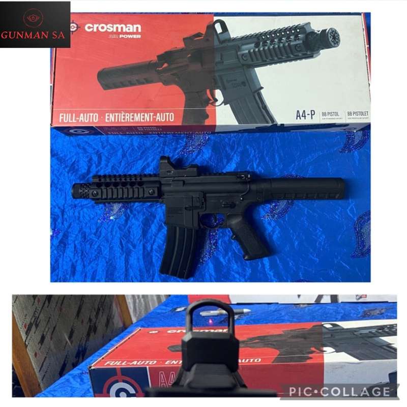 Crosman A4-P Gas Rifle (Full-Semi Auto|Blowback|CO2|25+1|430 FPS|3J|4.5mm BB)