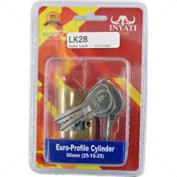 Gate Lock - Cylinder + Keys Part No: LK28