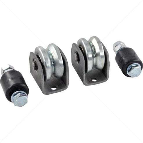 Gate Motor Accessory Wheel Kit - 100mm V-Profile for Sliding Gates