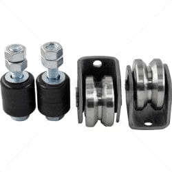 Gate Motor Accessory Wheel Kit - 60mm V-Profile for Sliding Gates