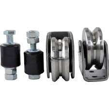 Gate Motor Accessory Wheel Kit - 80mm V-Profile for Sliding Gates