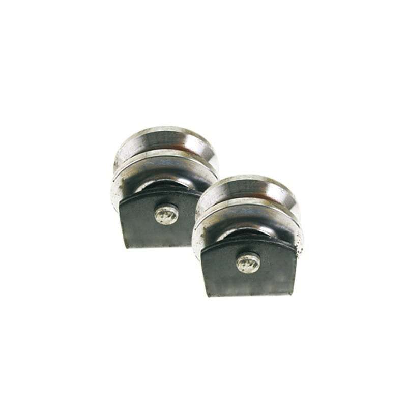 Gate Motor Accessory Wheel Kit - 80mm V-Profile Electro Plated