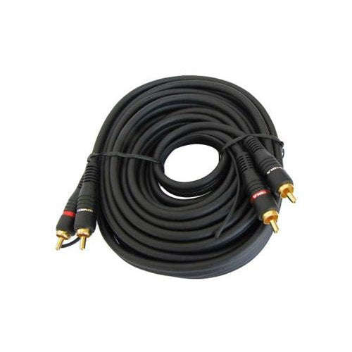 Geeko 2 X RCA Male to Male Audio Cable With Ground