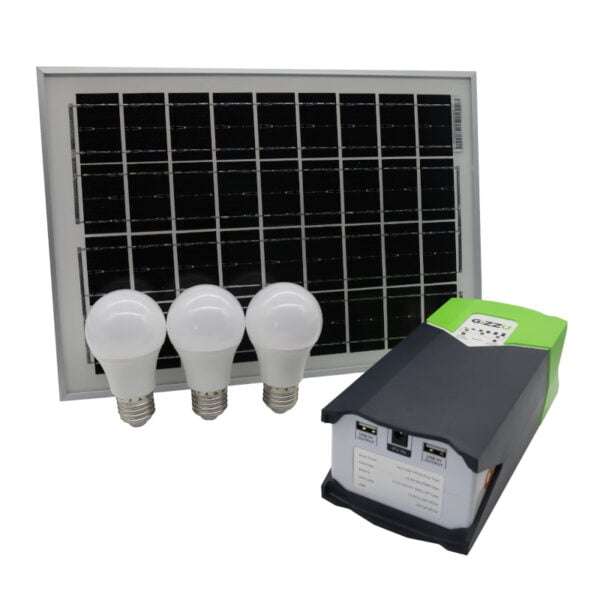 GIZZU 10W Solar Panel Lighting Kit  Efficient Off-Grid Lighting Solution
