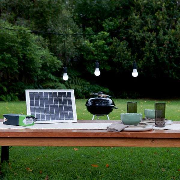 GIZZU 10W Solar Panel Lighting Kit  Efficient Off-Grid Lighting Solution