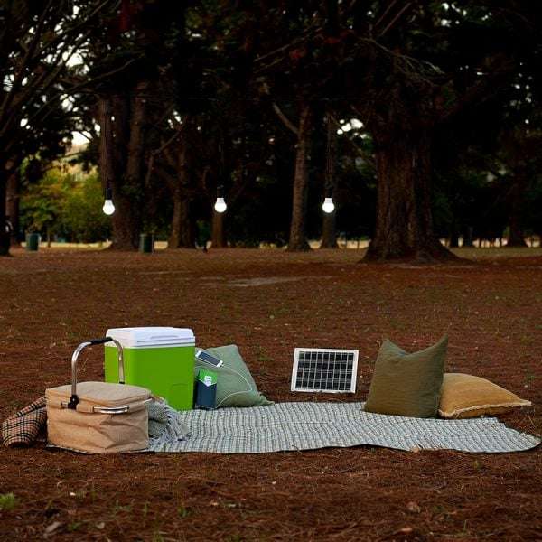 GIZZU 10W Solar Panel Lighting Kit  Efficient Off-Grid Lighting Solution