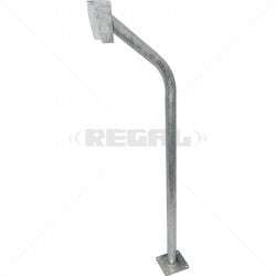 Gooseneck Galvanised with Rainshield and Base Plate IC50-3 - Outdoor Protection