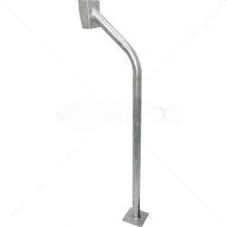 Gooseneck Galvanised with Rainshield and Base Plate IC50-3 - Outdoor Protection