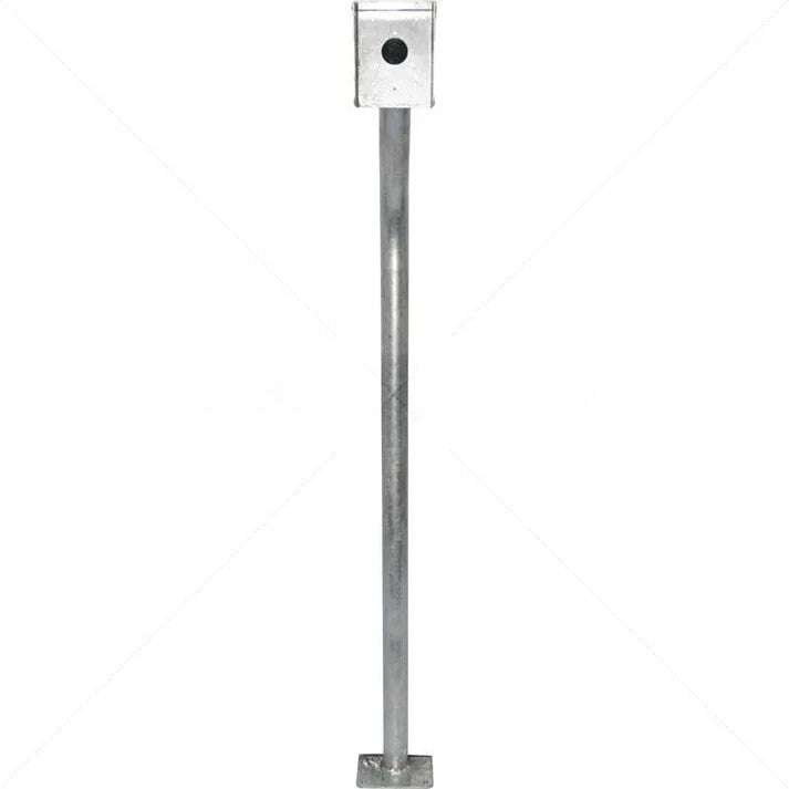 Gooseneck Galvanised with Rainshield and Base Plate IC50-3 - Outdoor Protection