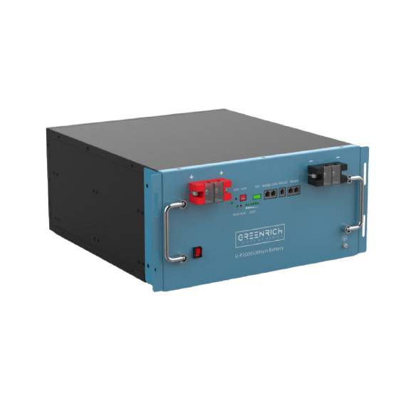Greenrich UP5000 Lithium Battery 4.95kWh (1.5C 7.5kW) 48V Rackmount - SOL-B-L-G5000-48V