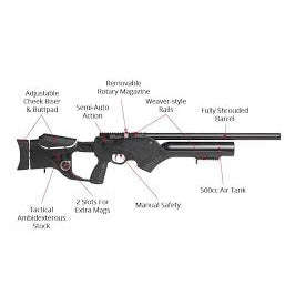 Hatsan Barrage PCP Rifle (Semi Auto|12|970 FPS|42J|104cm|4.62kg|5.5mm)