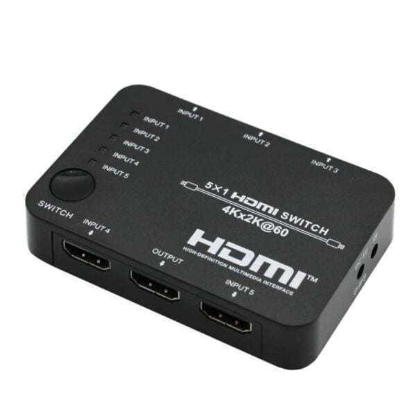 HDCVT SWITCH HDMI 2.0 5-1  Multi-Source HDMI Switcher