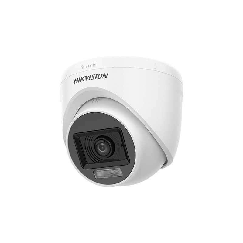 HIKVISION HD-TVI Turret 2MP Hybrid Light Audio IR 20m WL 20m 2.8mm Camera