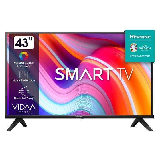 Hisense 43" A6N Series 4K UHD Vidaa Smart TV with Dolby Vision & Game Mode Plus