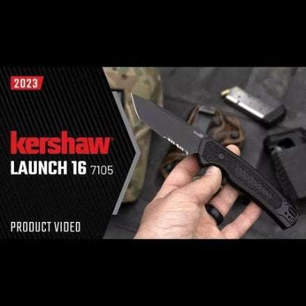 KERSHAW AUTO LAUNCH 16 BLK M4 TANTO Knife SERR-K7105