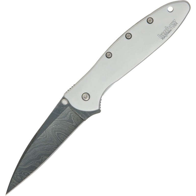 Kershaw Leek Framelock A/O Damascus Knife  KS1660DAMCKT