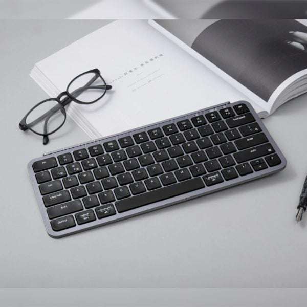 Keychron B1 Pro Ultra-Slim 75% Wireless Keyboard  Space Grey