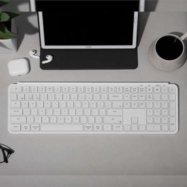 Keychron B6 Pro Ultra-Slim 100% Wireless Keyboard  Ivory White