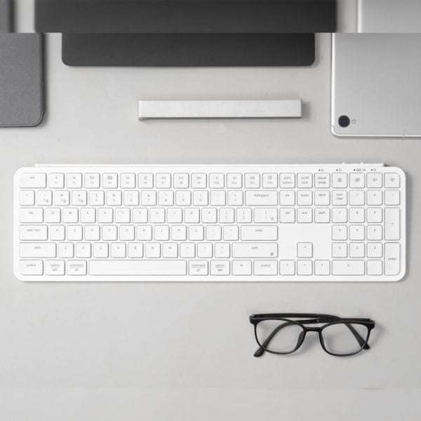 Keychron B6 Pro Ultra-Slim 100% Wireless Keyboard  Ivory White