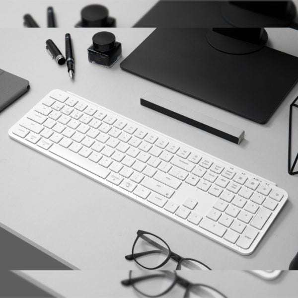Keychron B6 Pro Ultra-Slim 100% Wireless Keyboard  Ivory White