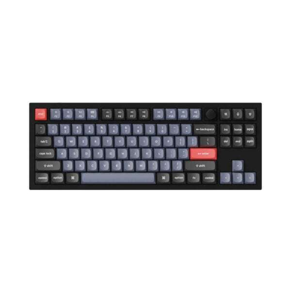 Keychron Q3 80% Red G Pro Switches Aluminium RGB Wired Keyboard  Black