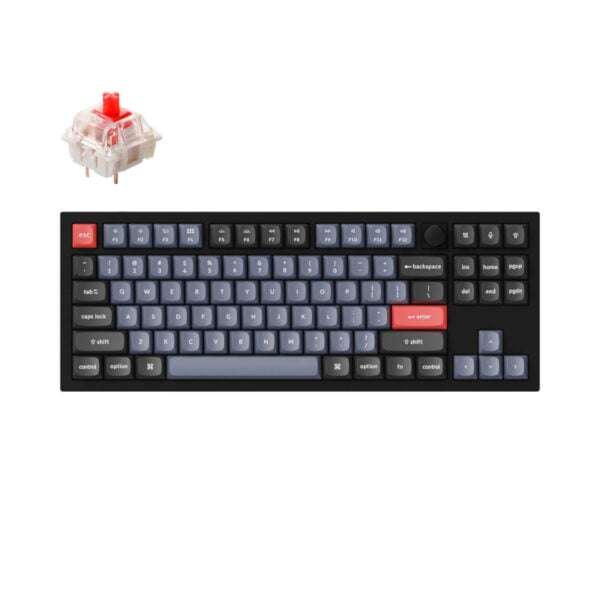 Keychron Q3 80% Red G Pro Switches Aluminium RGB Wired Keyboard  Black