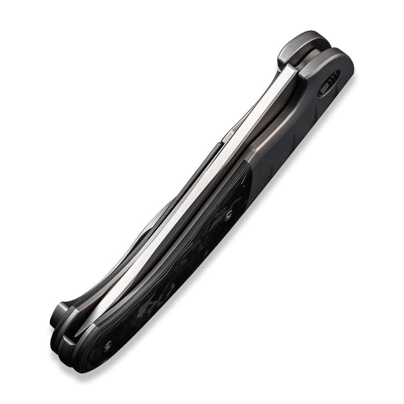 WEKNIFE Curvaceous Flipper Knife Titanium & Carbon Fiber Handle (3.70" CPM 20CV Blade) WE20012-1