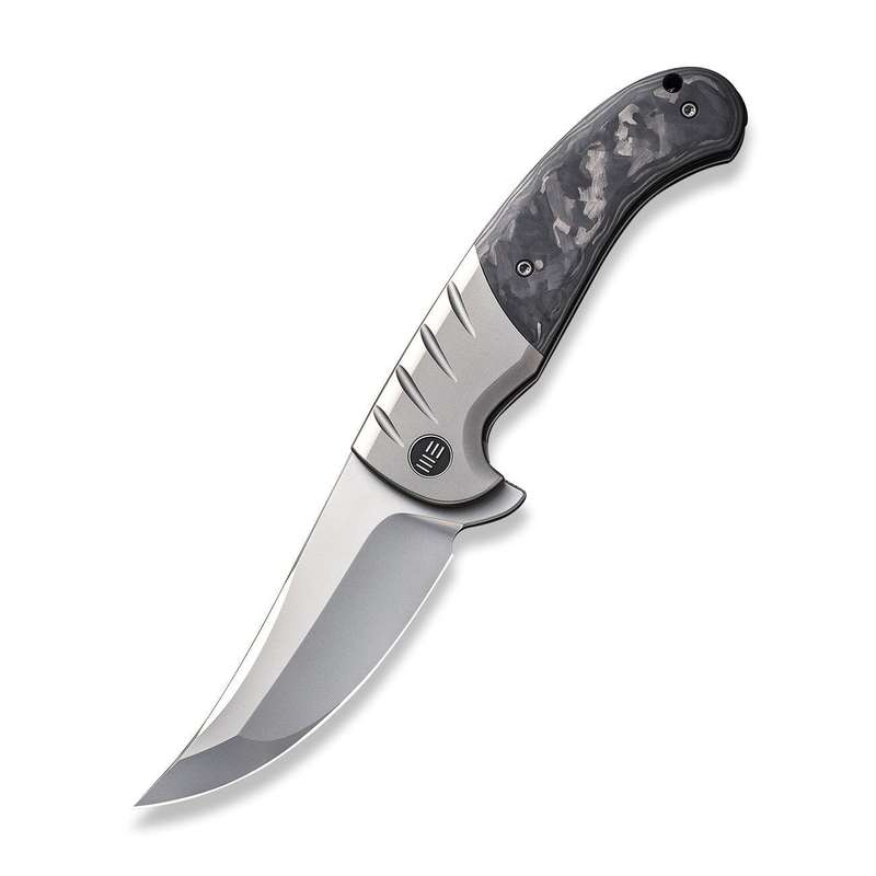 WEKNIFE Curvaceous Flipper Knife Titanium & Carbon Fiber Handle (3.70" CPM 20CV Blade) WE20012-1