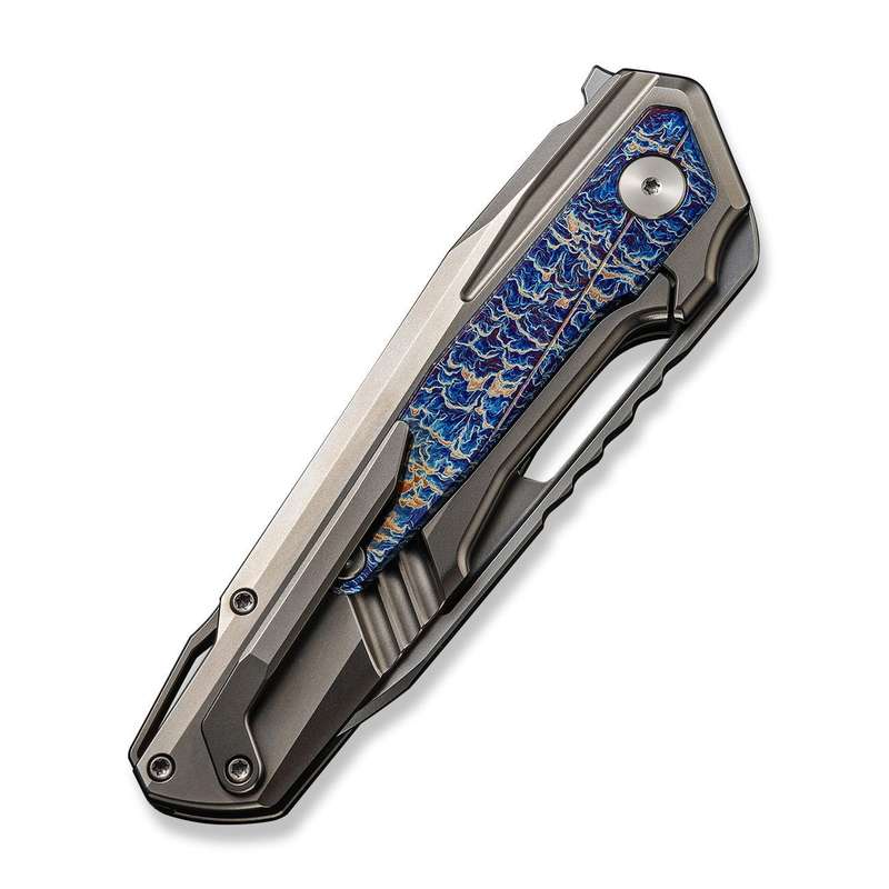 WEKNIFE Falcaria Flipper & Thumb Hole Knife Titanium Handle (3.64" CPM 20CV Blade) WE23012B-1