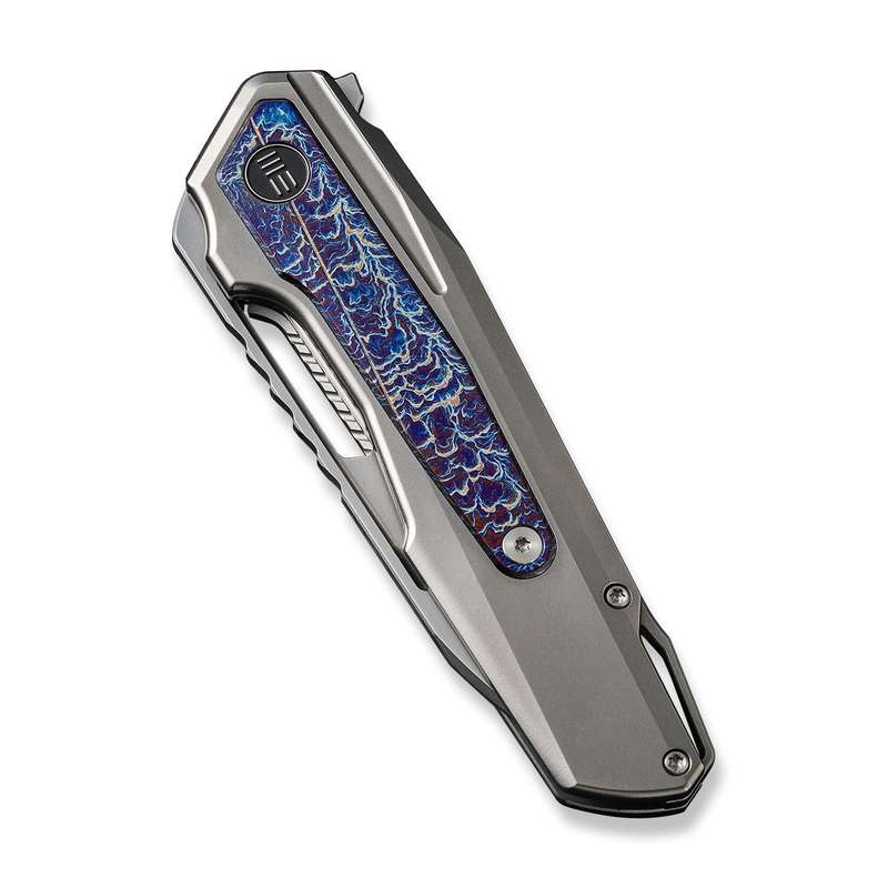 WEKNIFE Falcaria Flipper & Thumb Hole Knife Titanium Handle (3.64" CPM 20CV Blade) WE23012B-1
