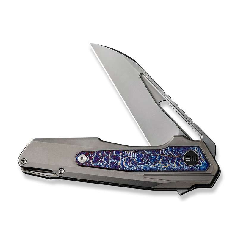 WEKNIFE Falcaria Flipper & Thumb Hole Knife Titanium Handle (3.64" CPM 20CV Blade) WE23012B-1