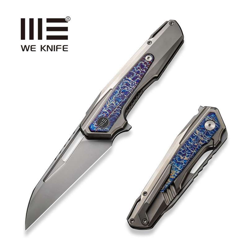 WEKNIFE Falcaria Flipper & Thumb Hole Knife Titanium Handle (3.64" CPM 20CV Blade) WE23012B-1