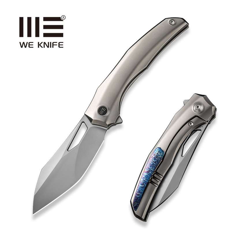 WEKNIFE Ignio Flipper & Thumb Hole Knife Titanium Handle (3.3" CPM 20CV Blade) WE22042B-4