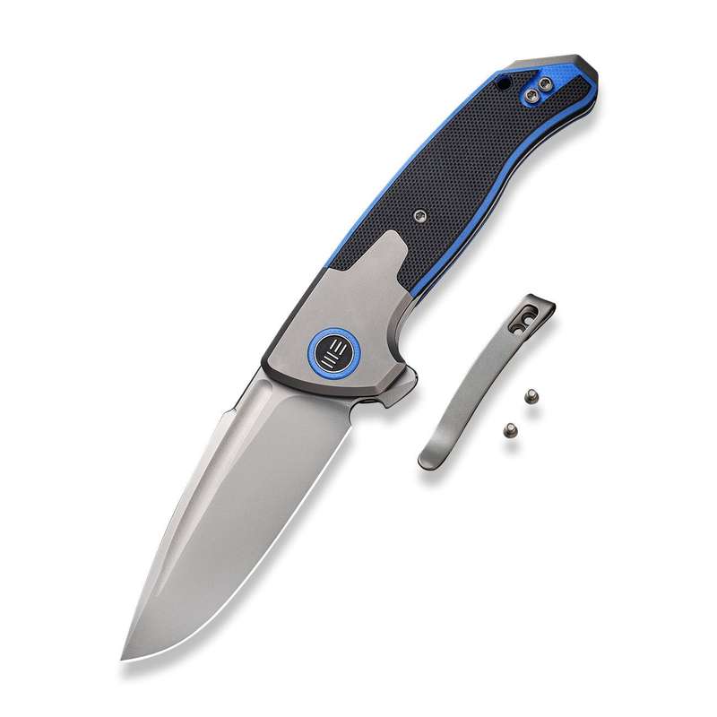 WEKNIFE Press Check Flipper Knife Titanium & G10 Handle (3.15" CPM 20CV Balde) WE20078B-2