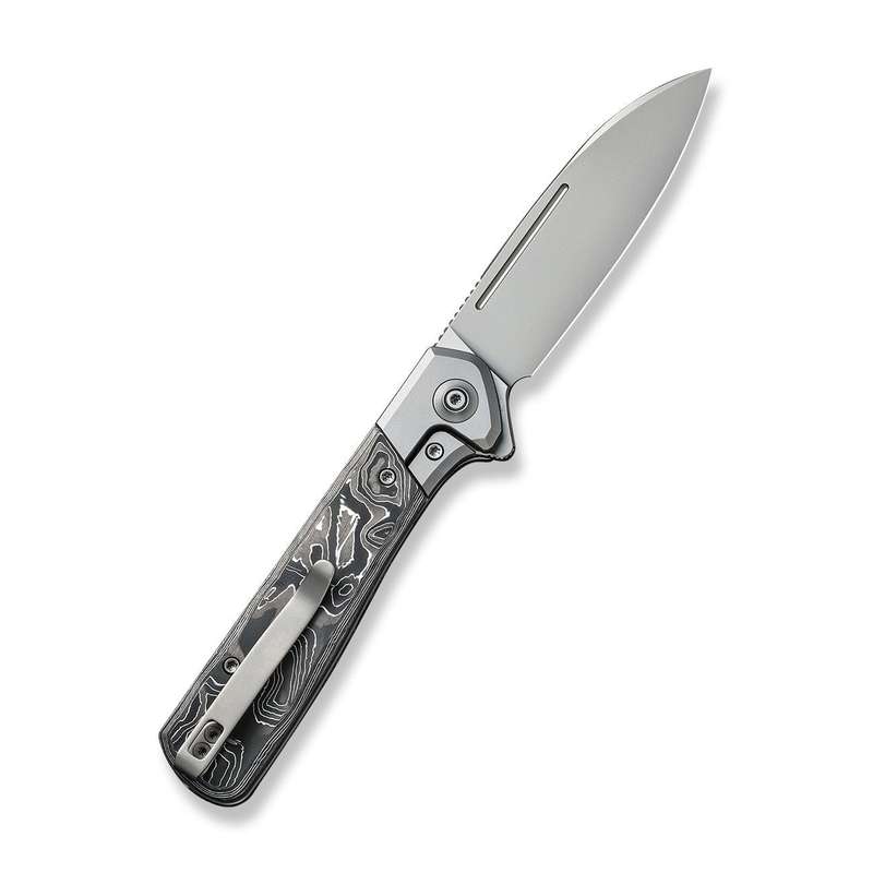 WEKNIFE Soothsayer Flipper Knife Titanium & Carbon Fiber Handle (3.48" CPM 20CV Blade) WE20050-3