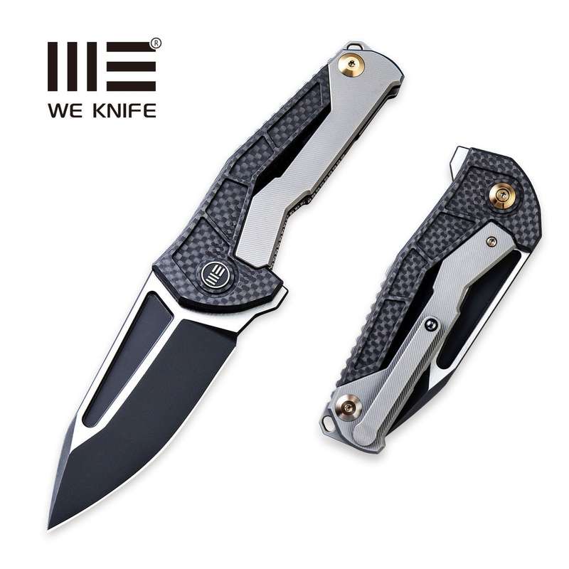 WEKNIFE Sugga Flipper Knife Titanium & Carbon Fiber Handle (3.55" CPM S35VN Blade) 915B
