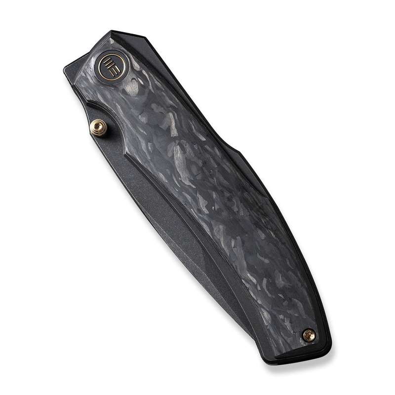 WEKNIFE Swordfin Front Flipper & Thumb Stud Knife Carbon Fiber Handle (3.28" CPM 20CV Blade) WE23...