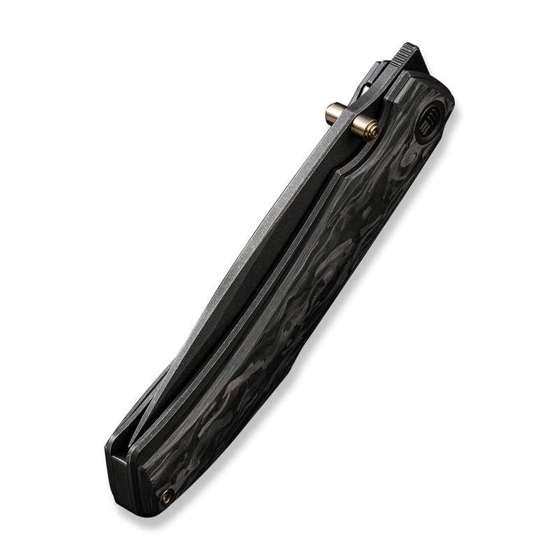 WEKNIFE Swordfin Front Flipper & Thumb Stud Knife Carbon Fiber Handle (3.28" CPM 20CV Blade) WE23...