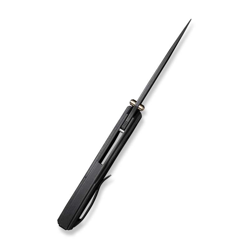 WEKNIFE Swordfin Front Flipper & Thumb Stud Knife Carbon Fiber Handle (3.28" CPM 20CV Blade) WE23...