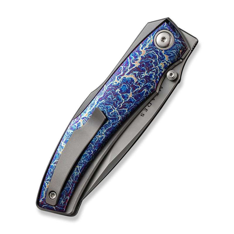 WEKNIFE Swordfin Front Flipper & Thumb Stud Knife Titanium Handle (3.28" CPM 20CV Blade) WE23067-1
