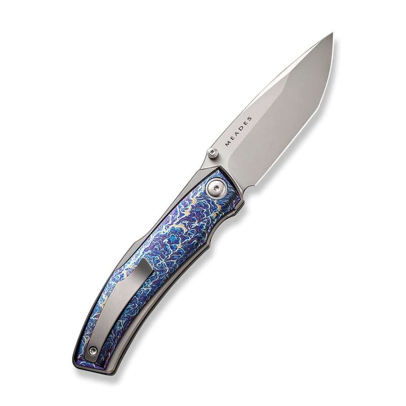 WEKNIFE Swordfin Front Flipper & Thumb Stud Knife Titanium Handle (3.28" CPM 20CV Blade) WE23067-1